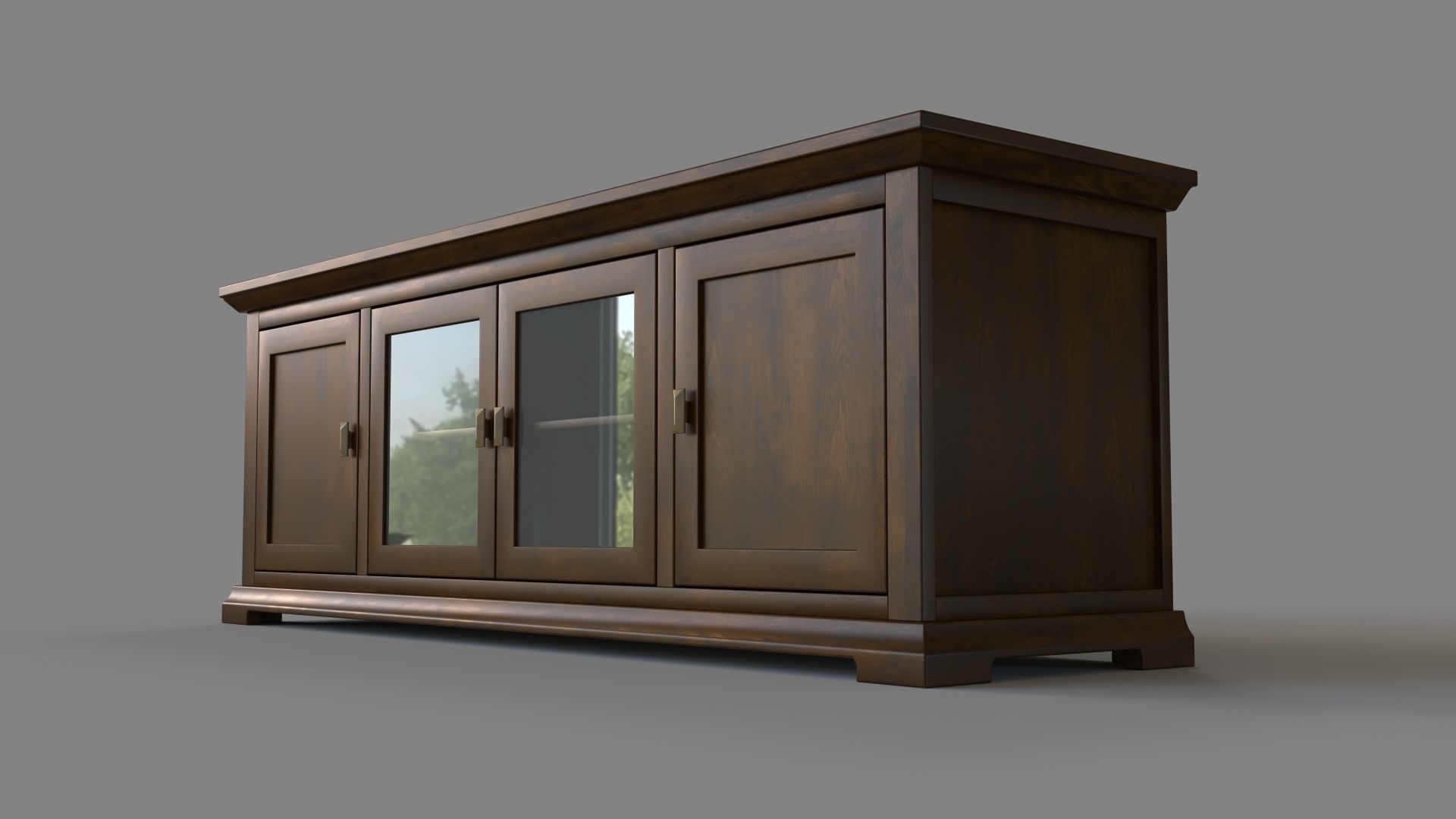 Crowne 72 Media Console 3D model_4