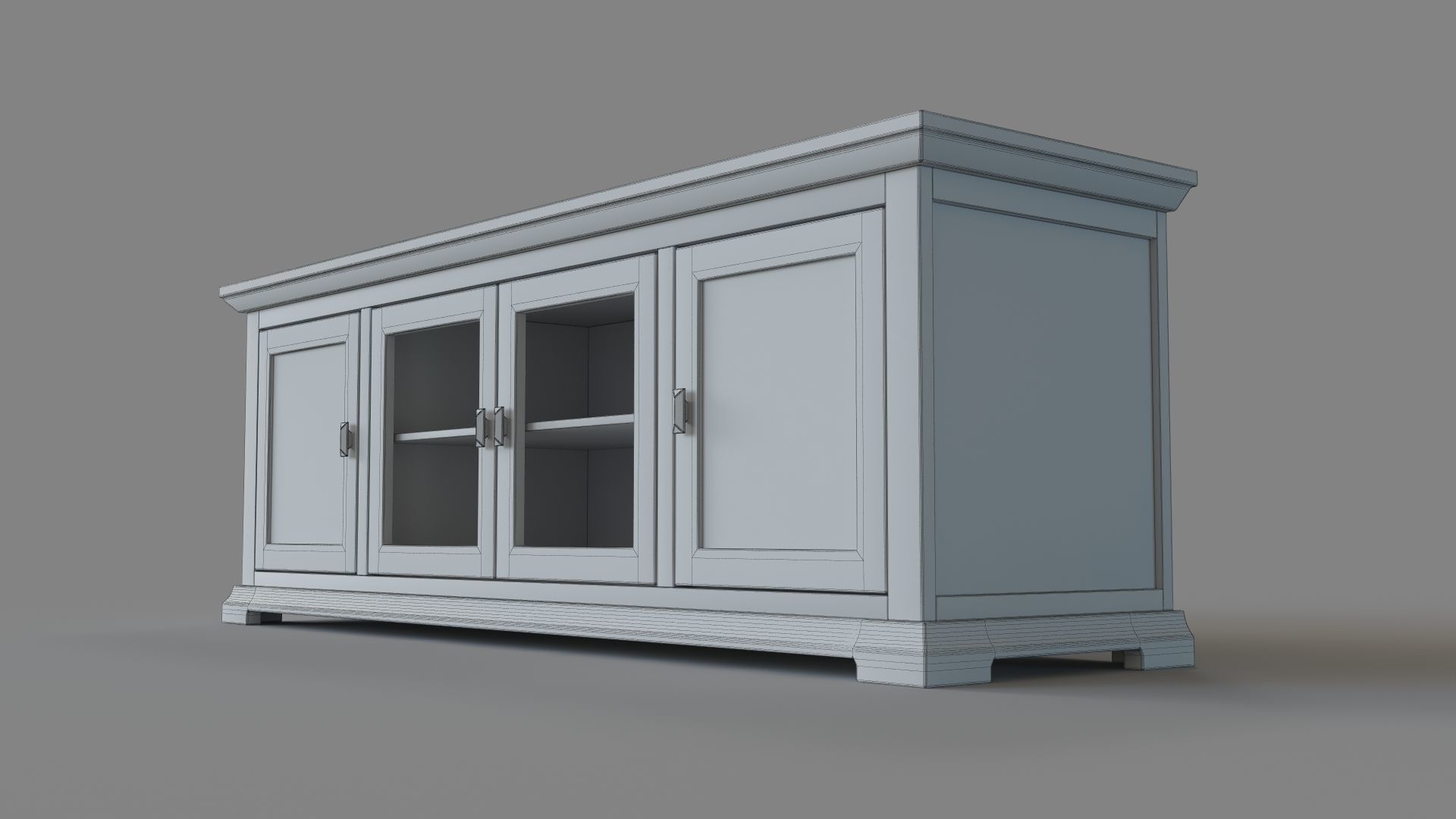 Crowne 72 Media Console 3D model_5