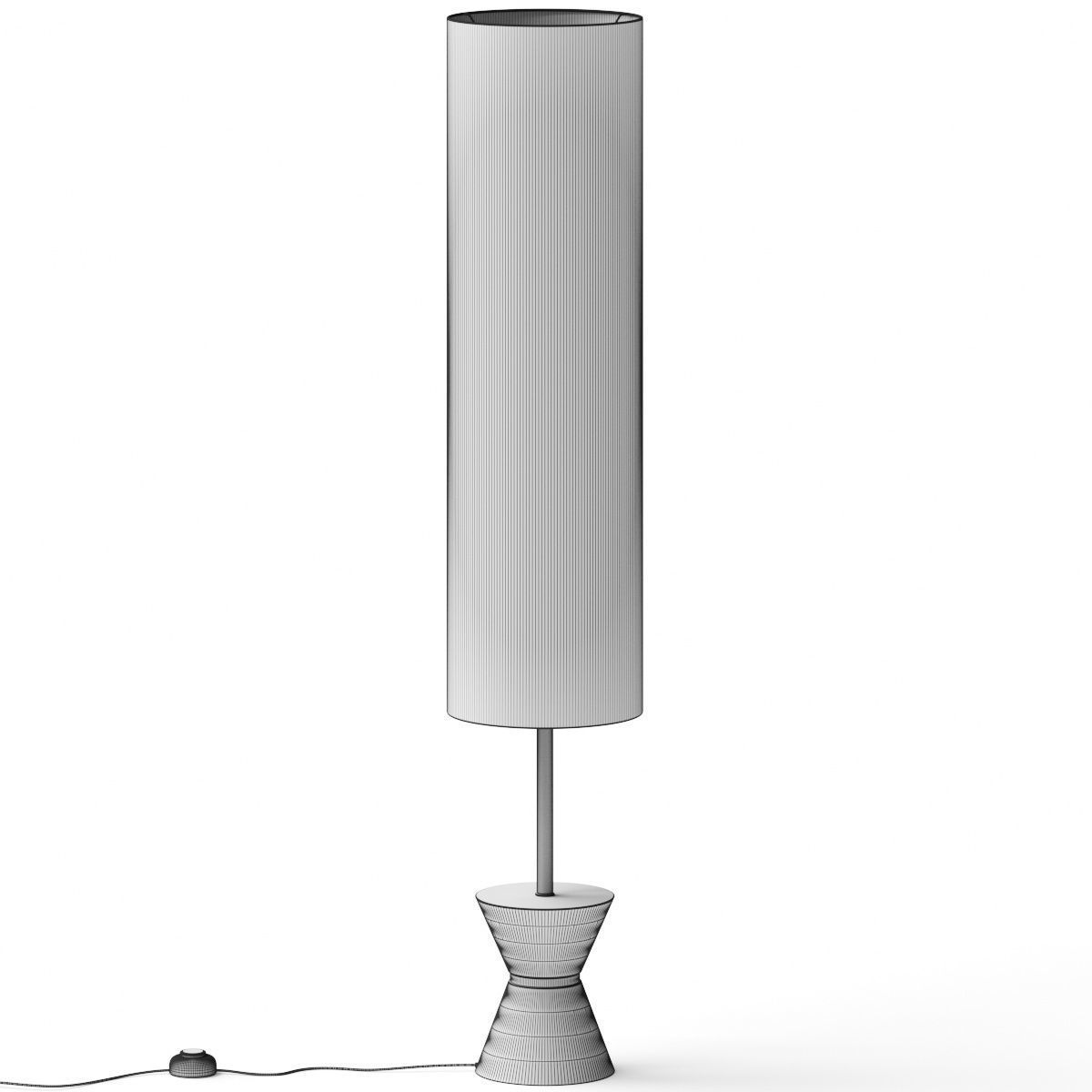 West Elm Carmen Floor Lamp 3D model_1