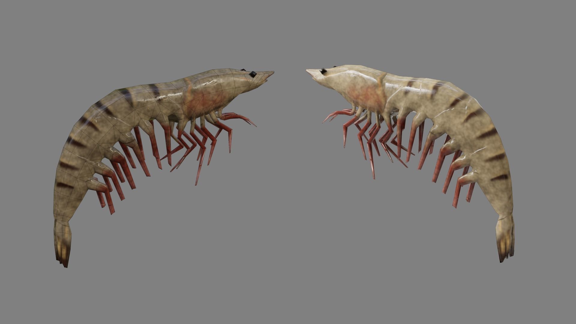 Medieval Fish Shop Low-poly 3D model_16