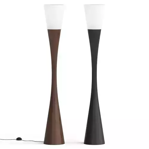 West Elm Espresso Floor lamp 3D model