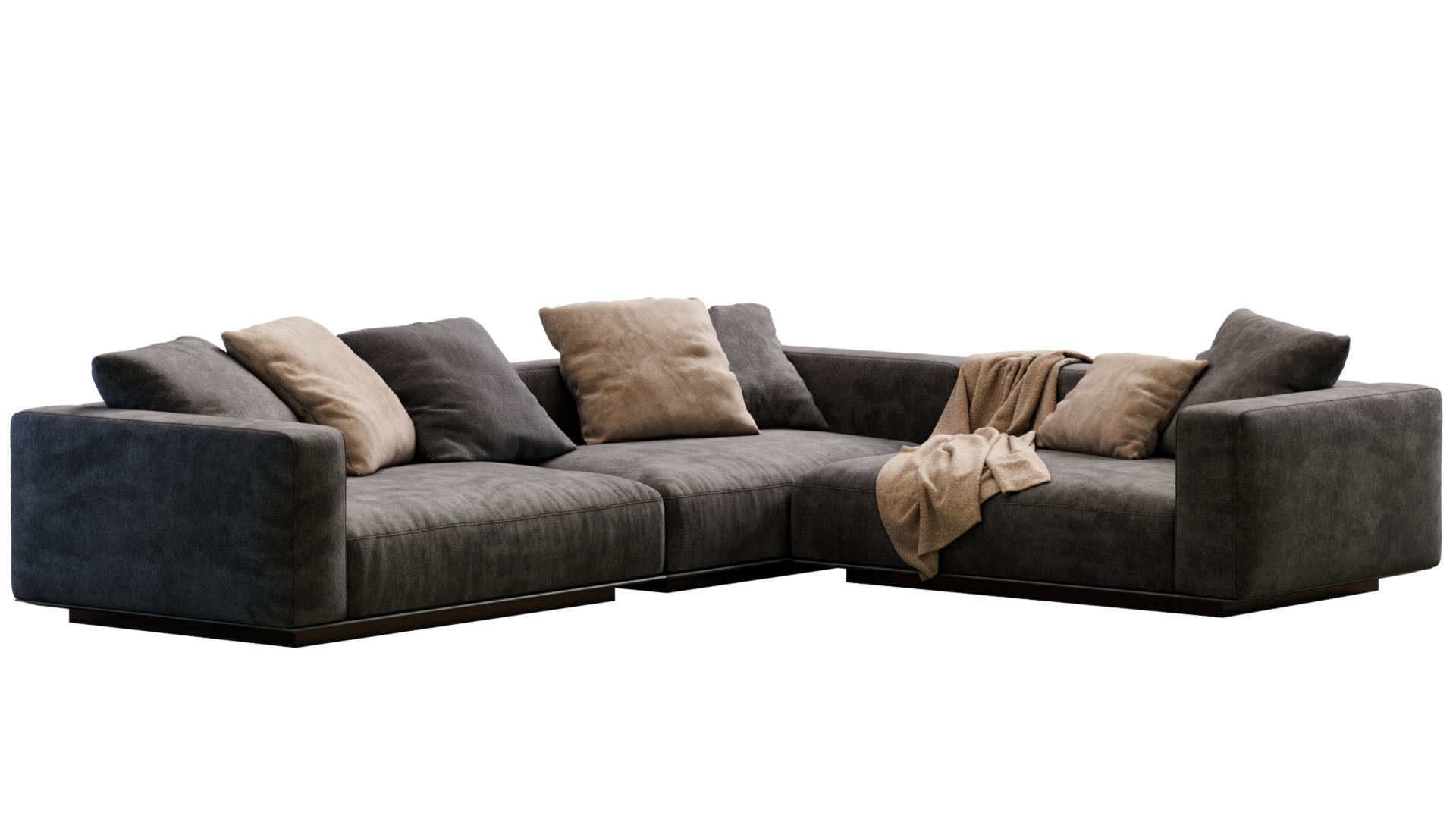 Sofa Grandemare By Flexform 3D model_1
