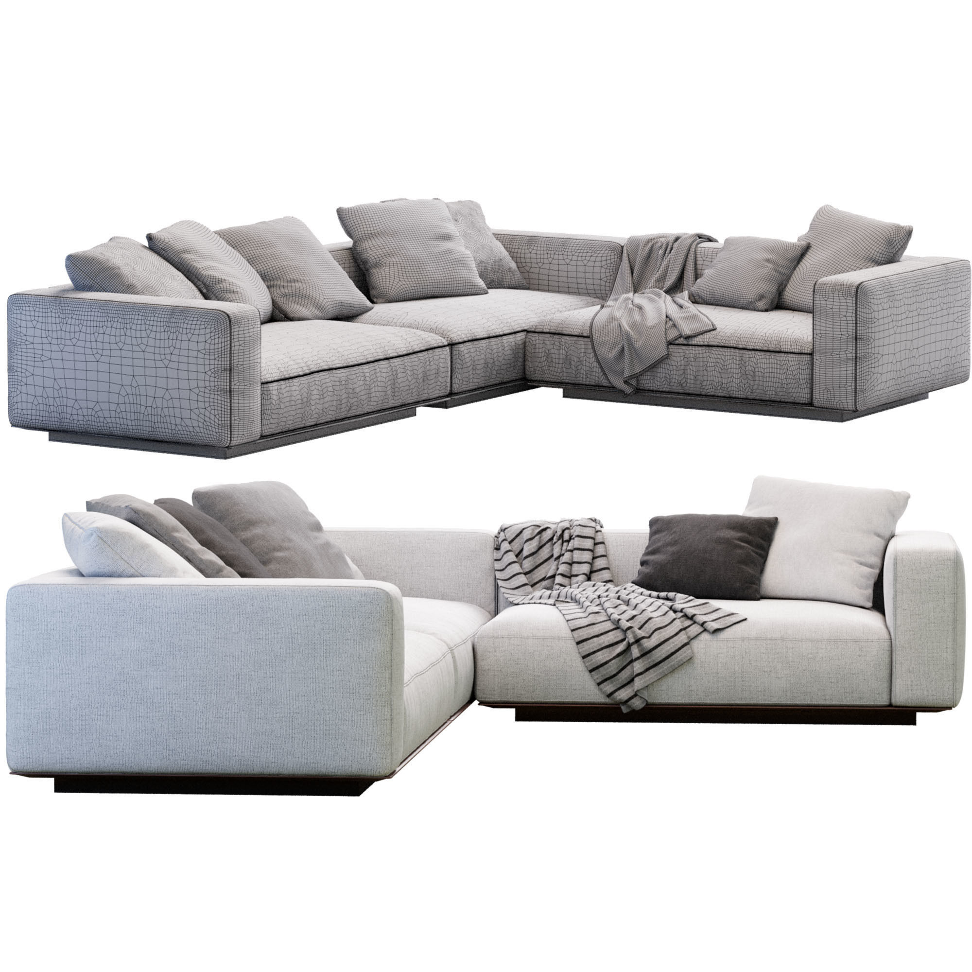 Sofa Grandemare By Flexform 3D model_10