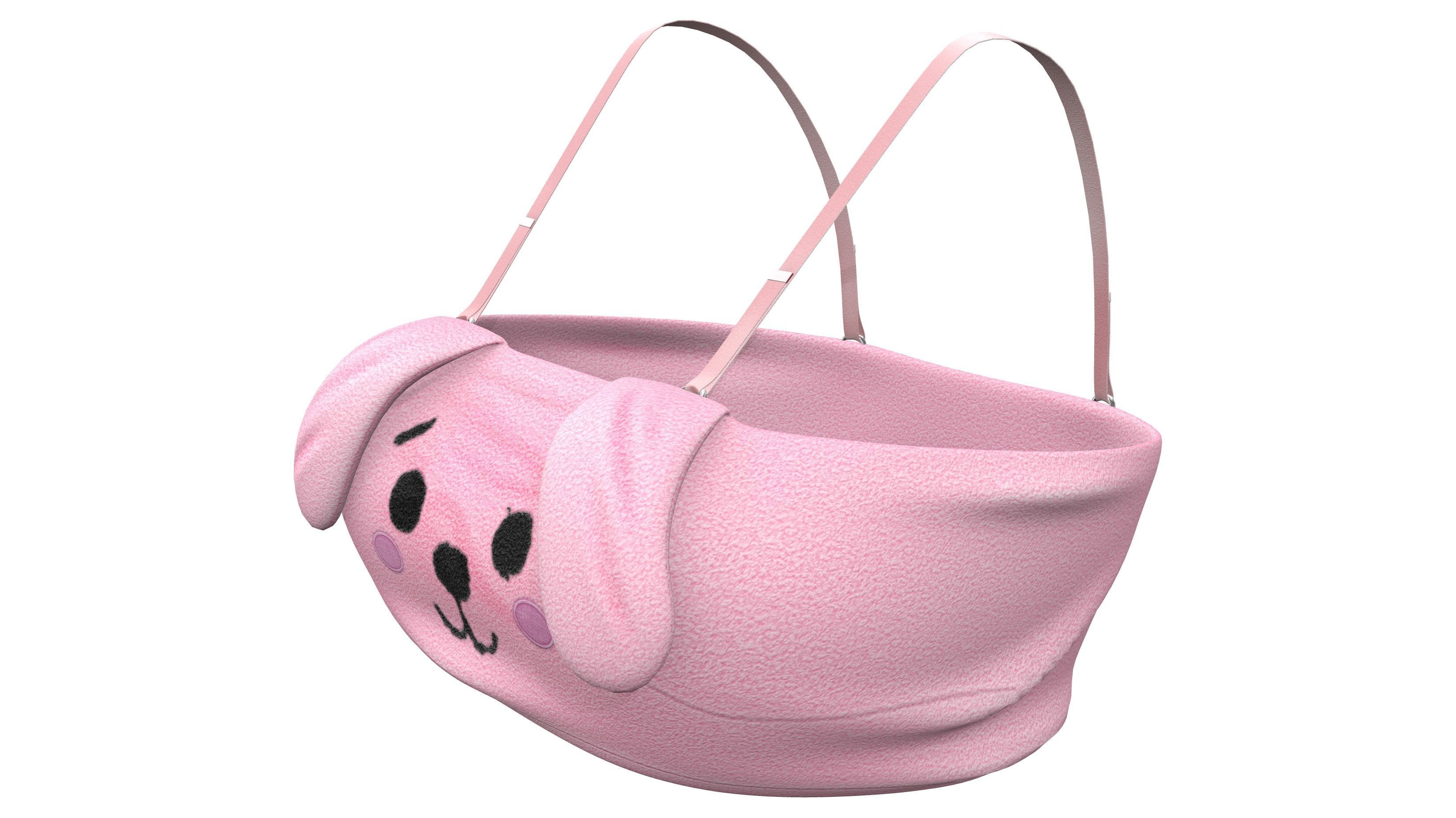 Plush Bralet Top Low-poly 3D model_2