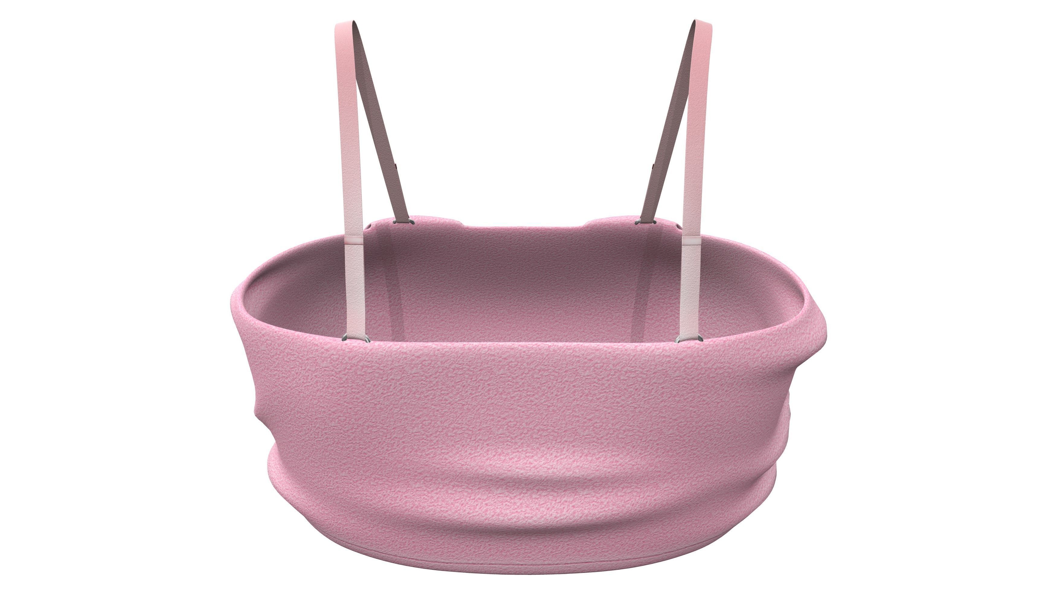 Plush Bralet Top Low-poly 3D model_4