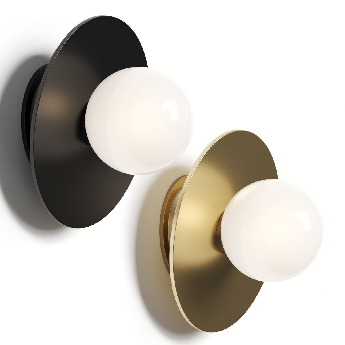 Nodes Large Angled Sconce by Kelly Wearstler Wall Lamp 3D model_1