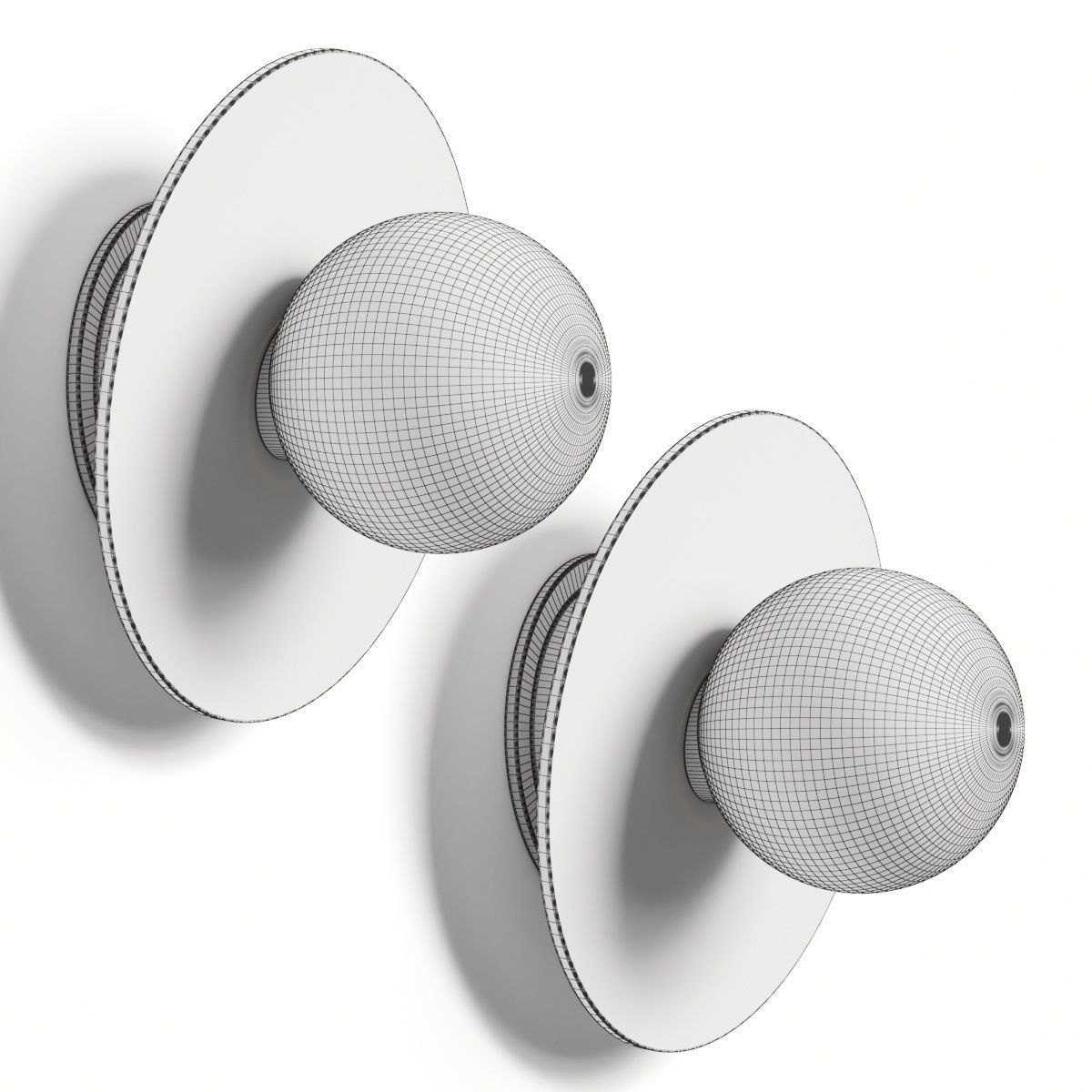 Nodes Large Angled Sconce by Kelly Wearstler Wall Lamp 3D model_2