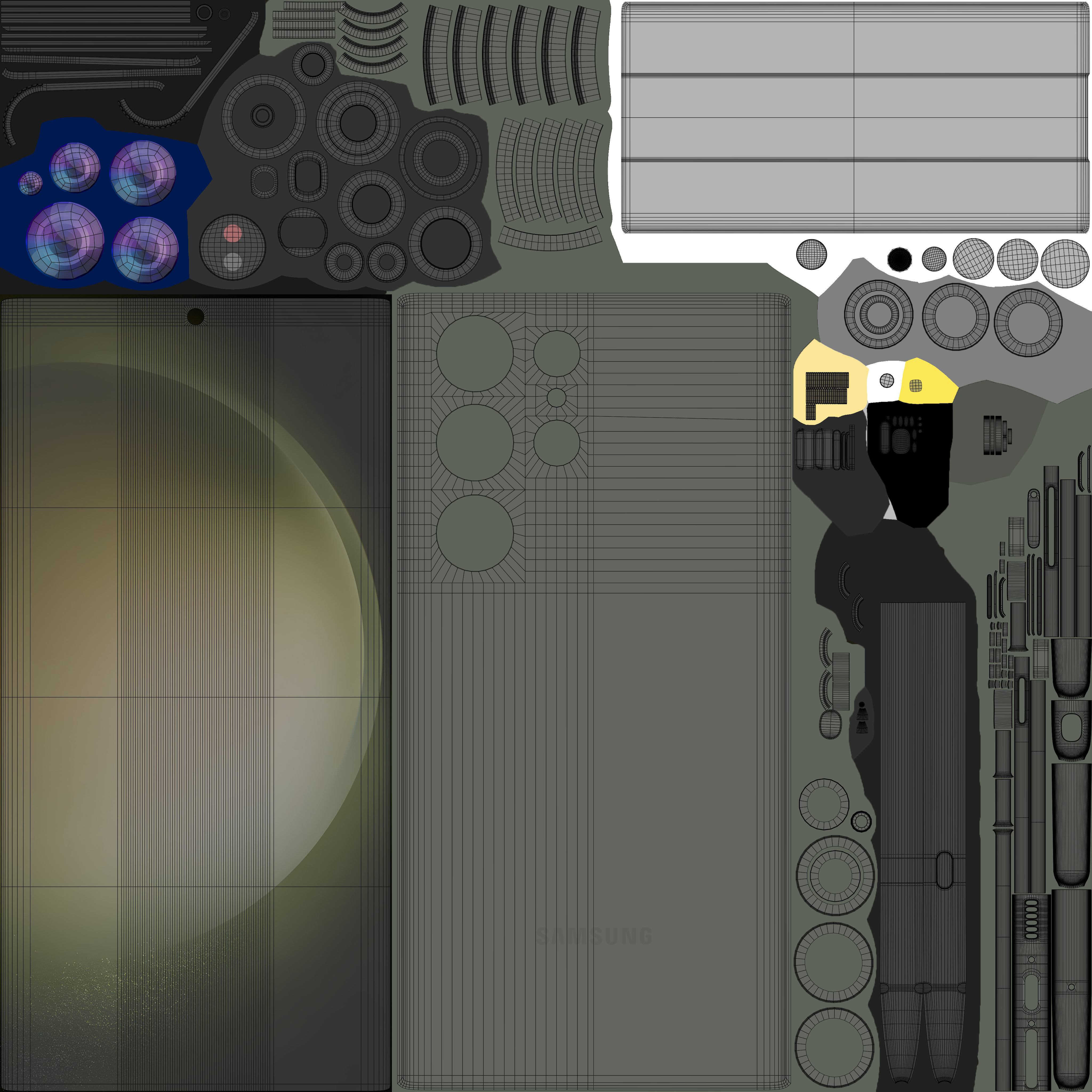 Samsung Galaxy S23 Ultra Green 3D model_10