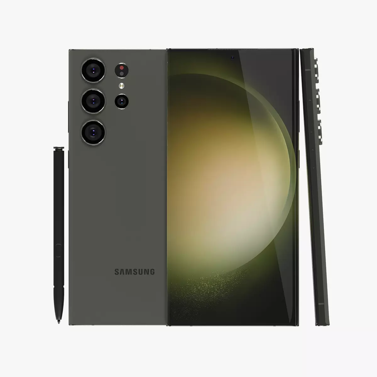 Samsung Galaxy S23 Ultra Green 3D model_0