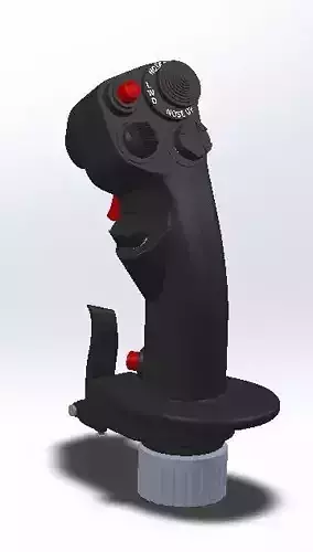 F-16 3d printing stick for simulation with electronics parts