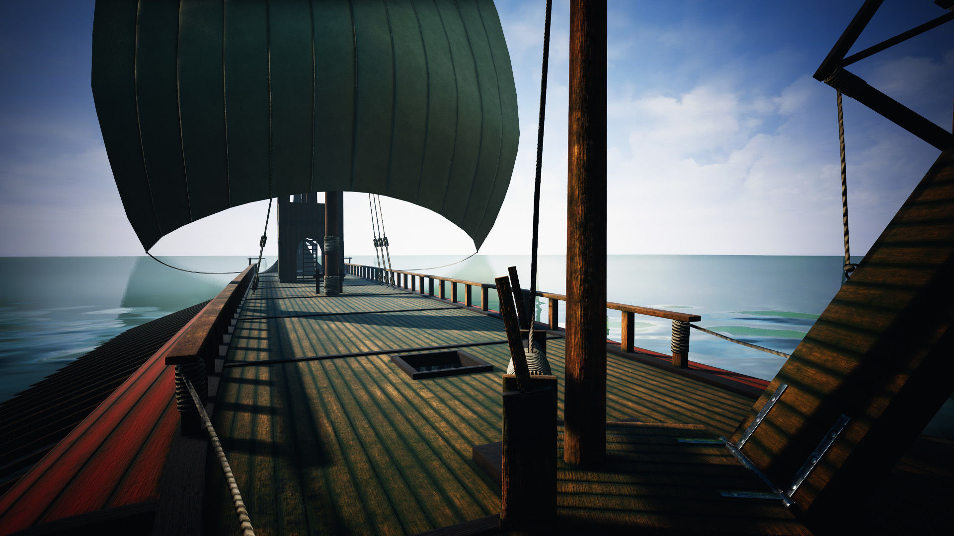 Roman Trireme Low-poly 3D model_17