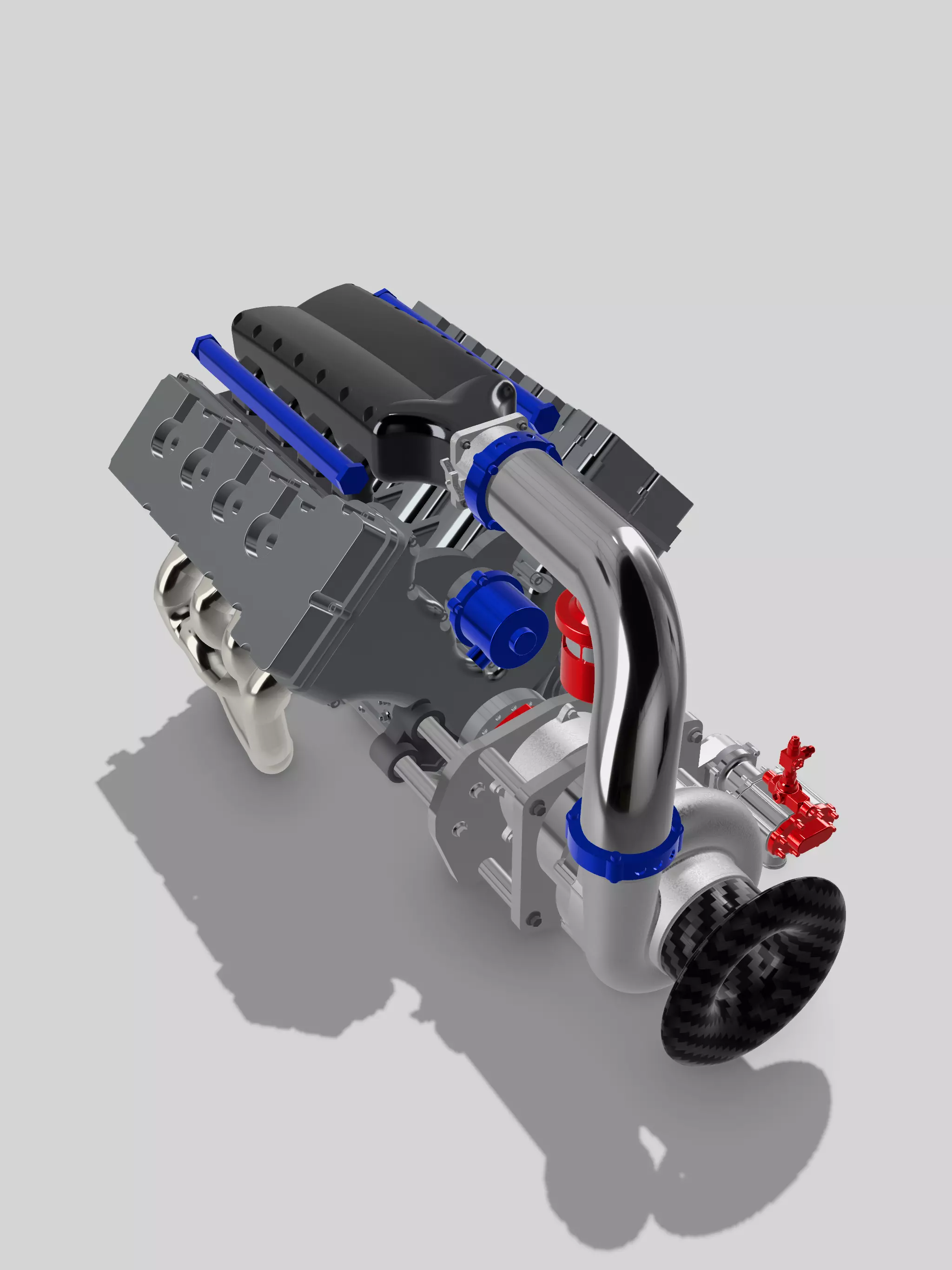 Procharged Coyote MMR Billet w dry sump 3D print model
