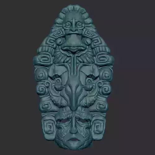 Maya Mask 2 3D print model