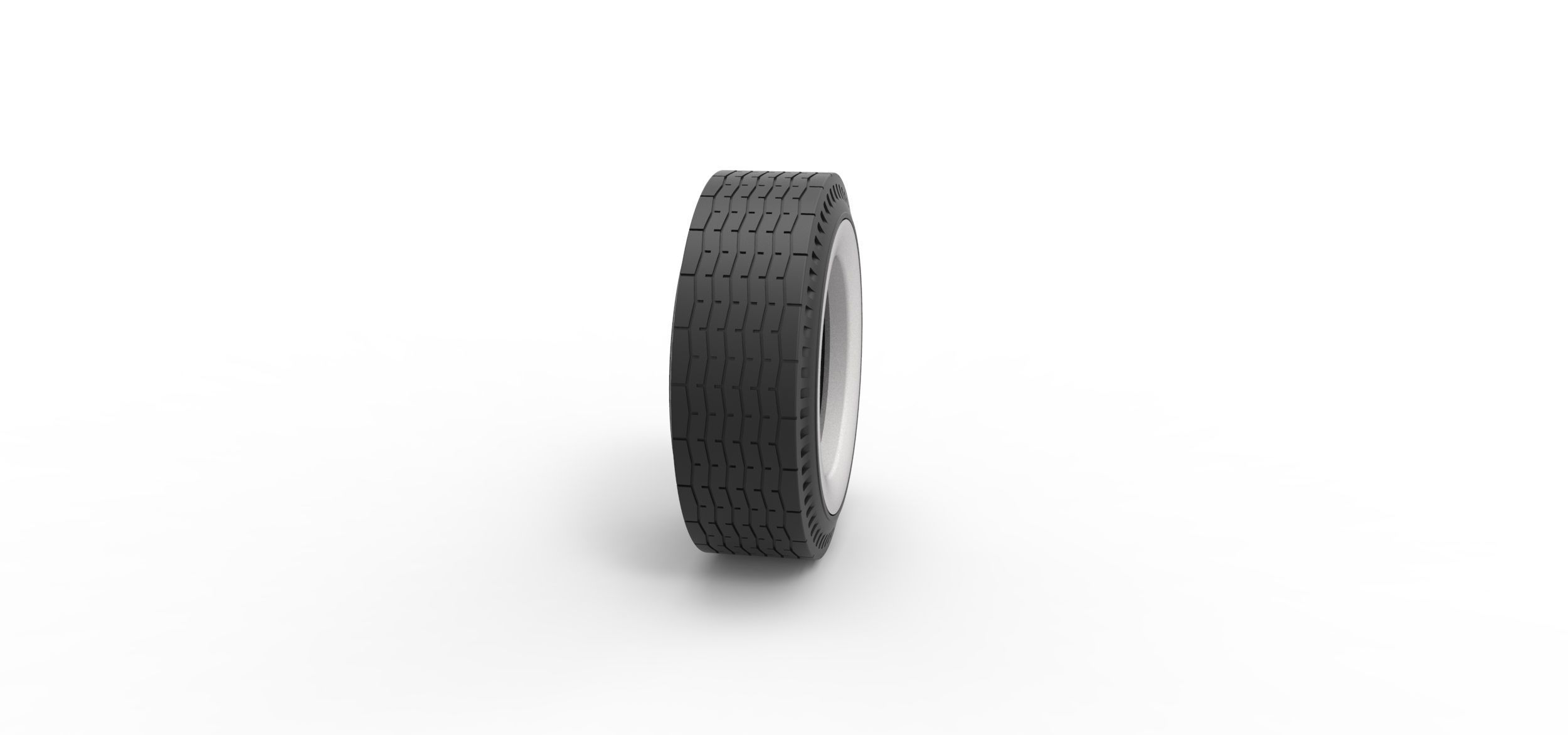 Whitewall rear tire of vintage dragster Version 9 Scale 1 to 25 3D print model_2
