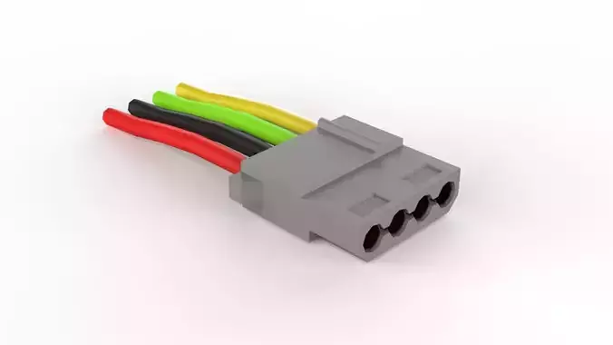 COMPUTER DRIVER POWER SOCKET 3D model