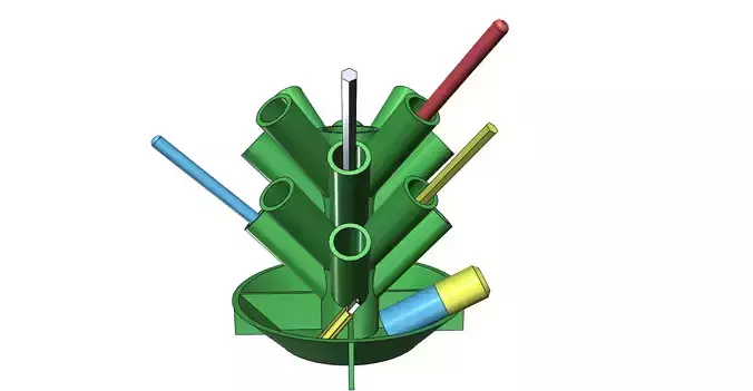 Pencil holder stand easy print