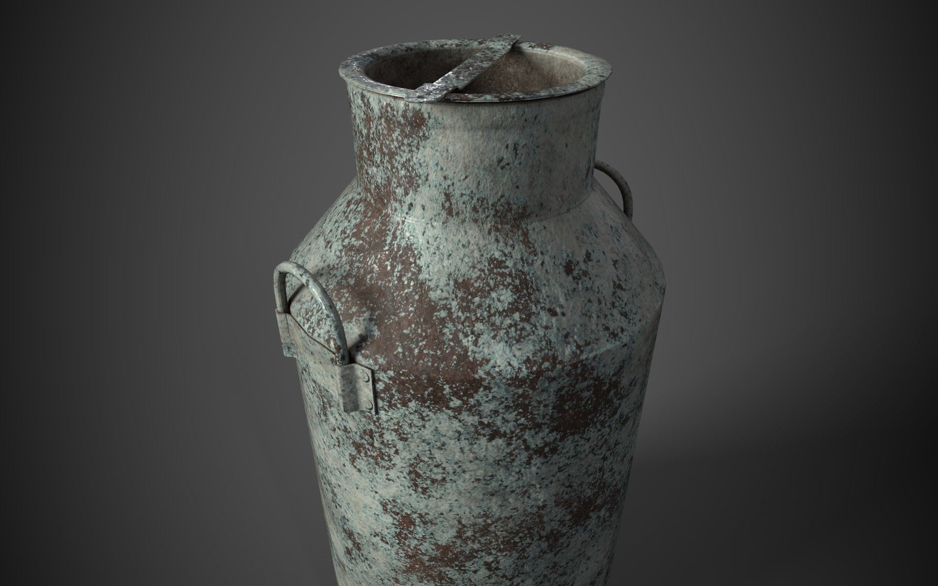 Old Milk Jug Low-poly 3D model_4