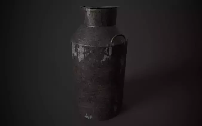 Old Milk Jug Low-poly 3D model
