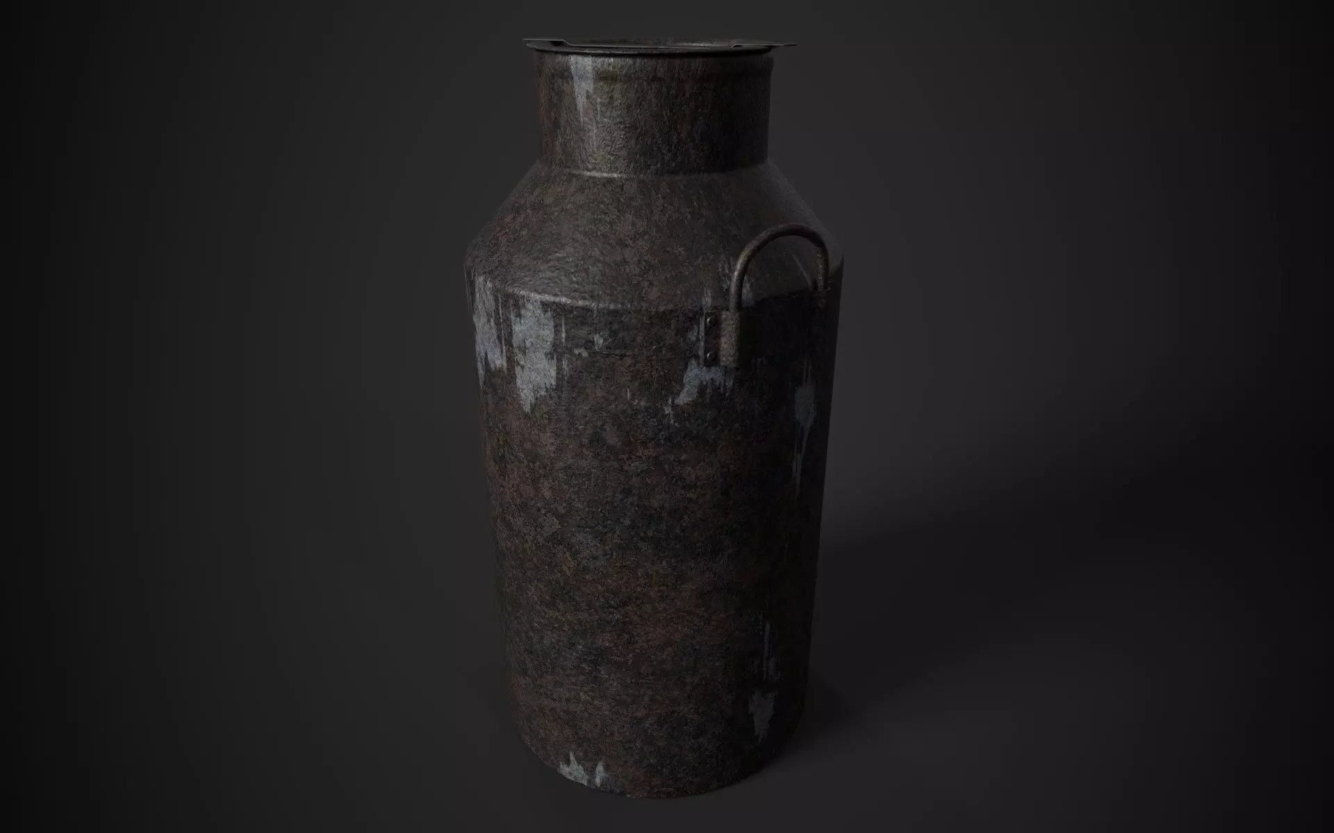 Old Milk Jug Low-poly 3D model_0