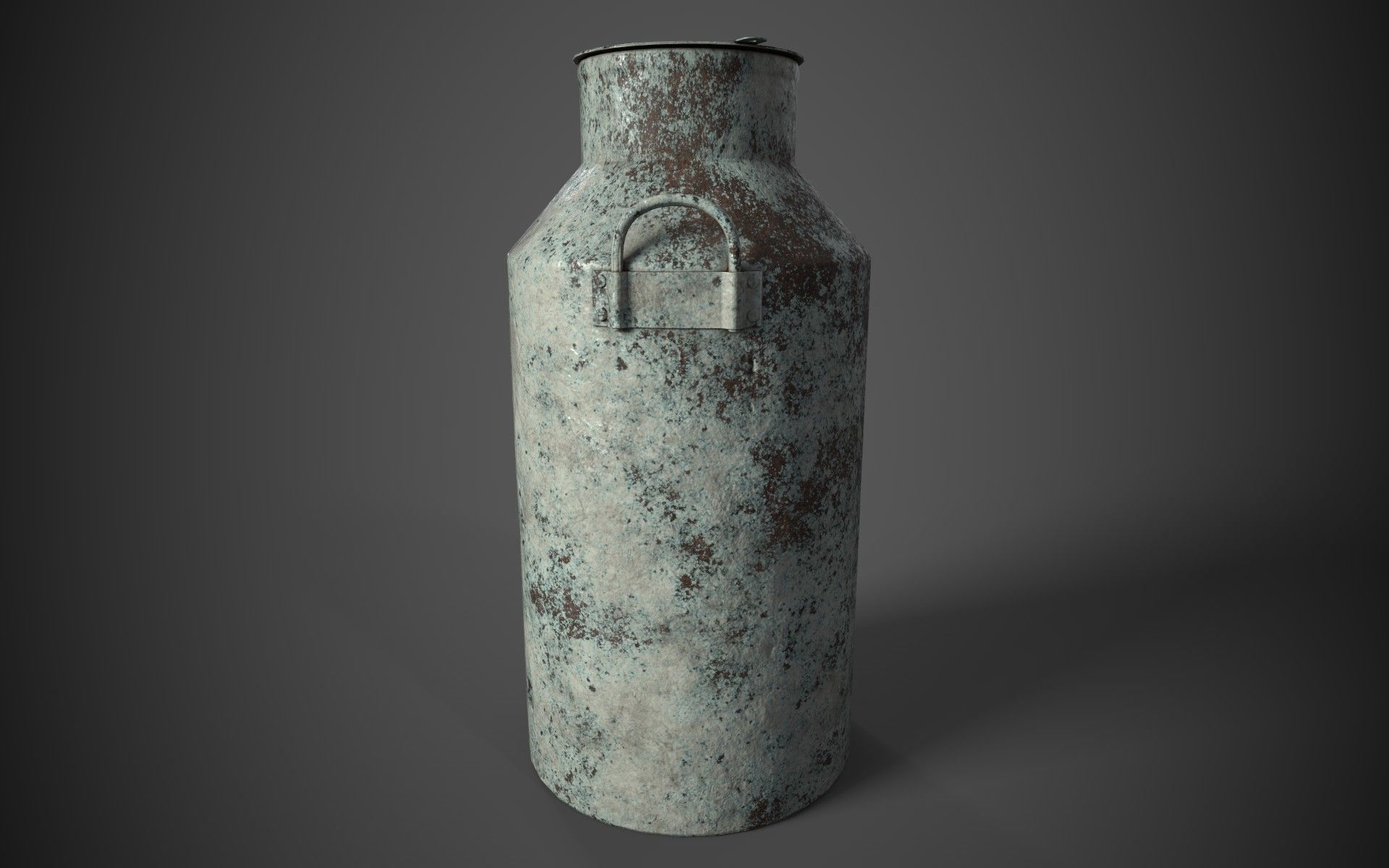 Old Milk Jug Low-poly 3D model_3