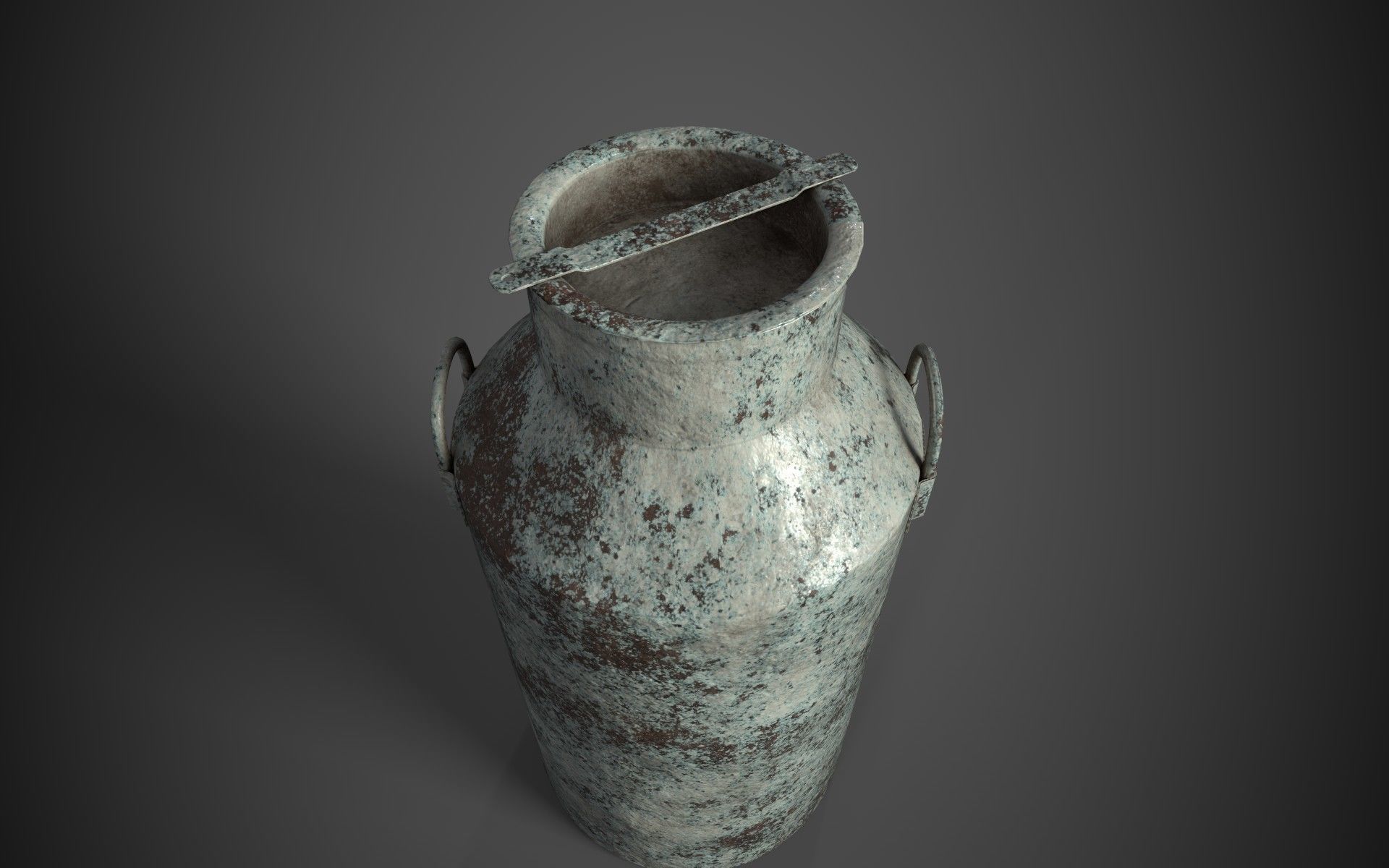Old Milk Jug Low-poly 3D model_5