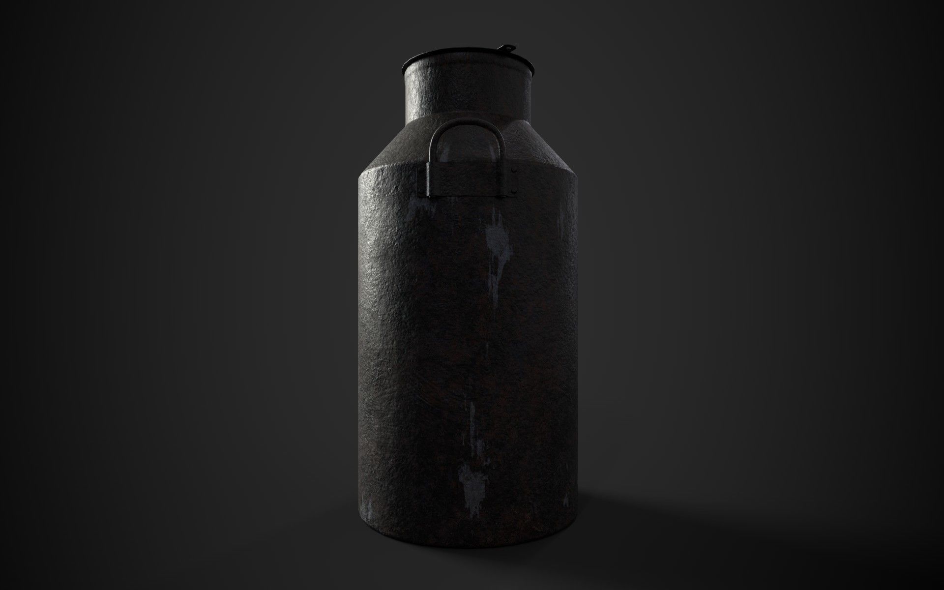 Old Milk Jug Low-poly 3D model_2