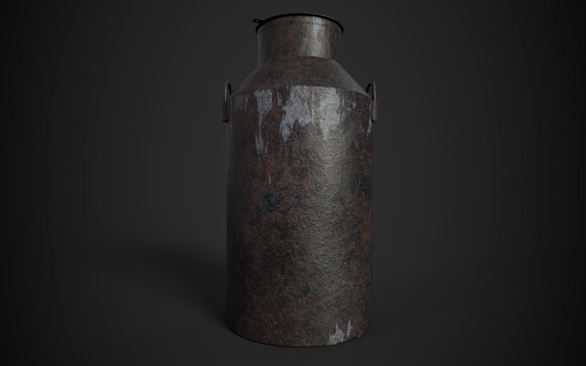 Old Milk Jug Low-poly 3D model_1