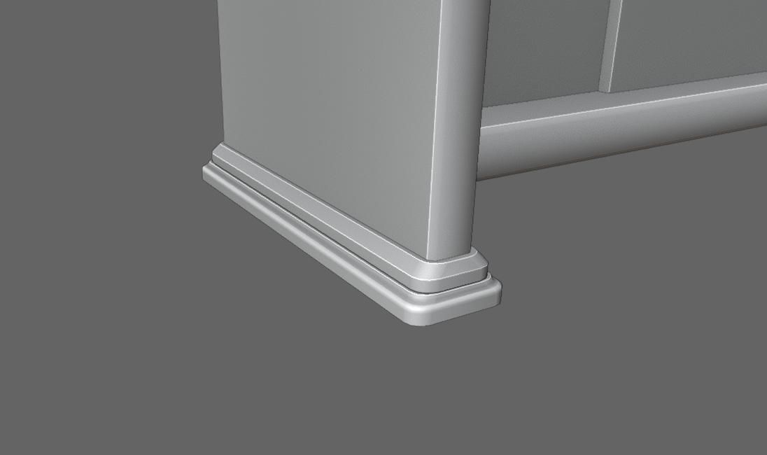 Old Wood Bookcase - Library - Estante de Livros Low-poly 3D model_20