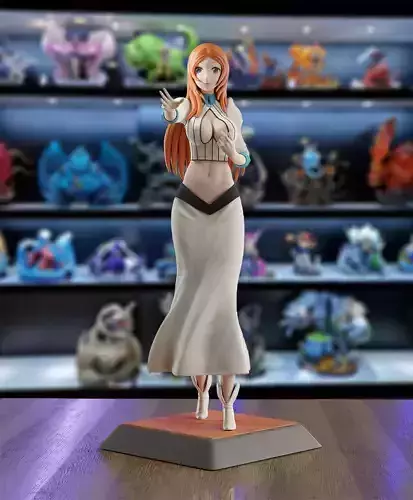 Orihime Inoue - Bleach with NSFW version 3D print model