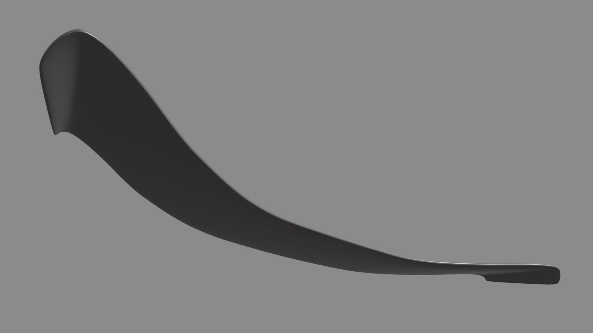 Front Bumper Lip Car 01 Low-poly 3D model_3