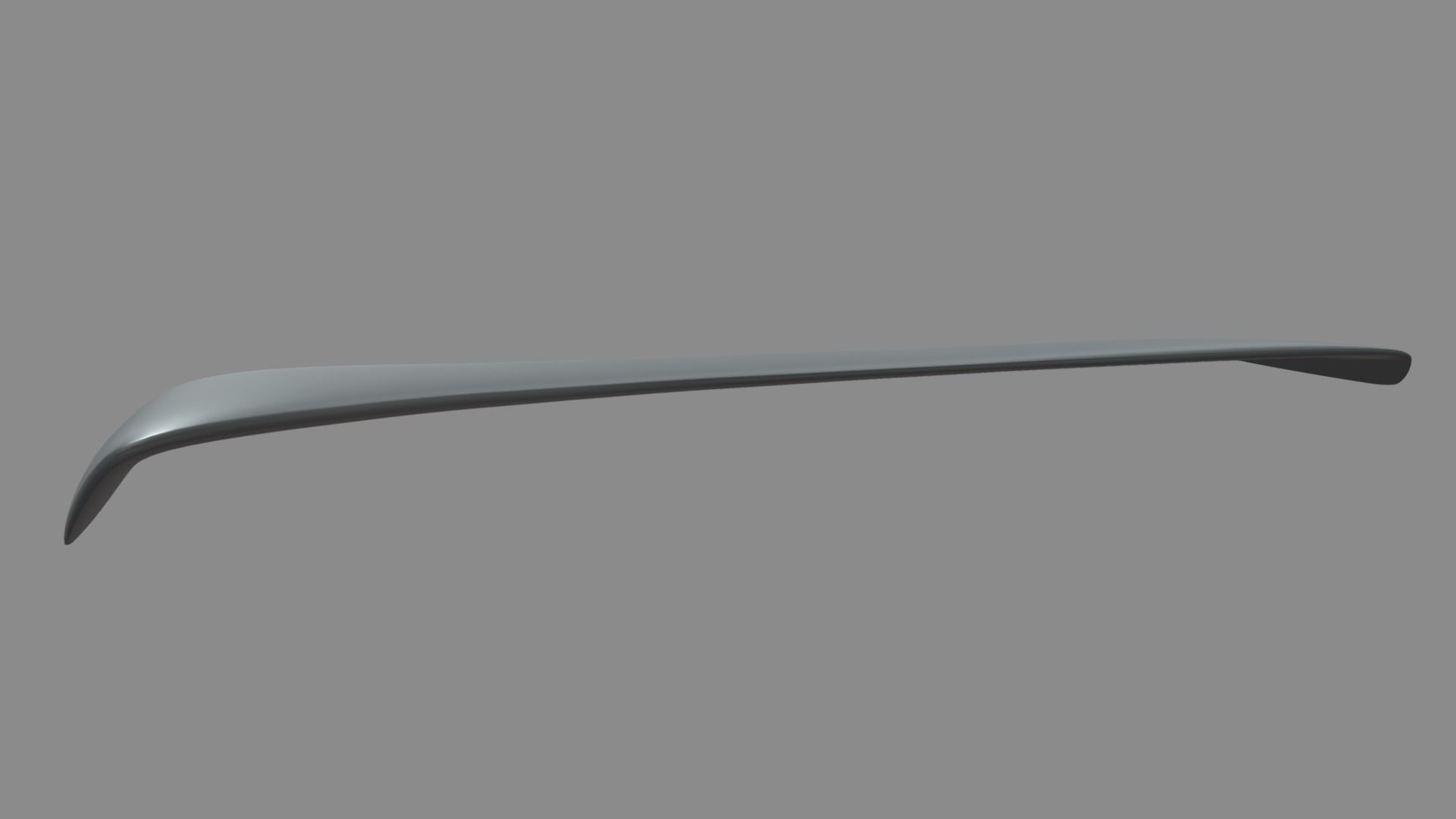 Front Bumper Lip Car 01 Low-poly 3D model_4