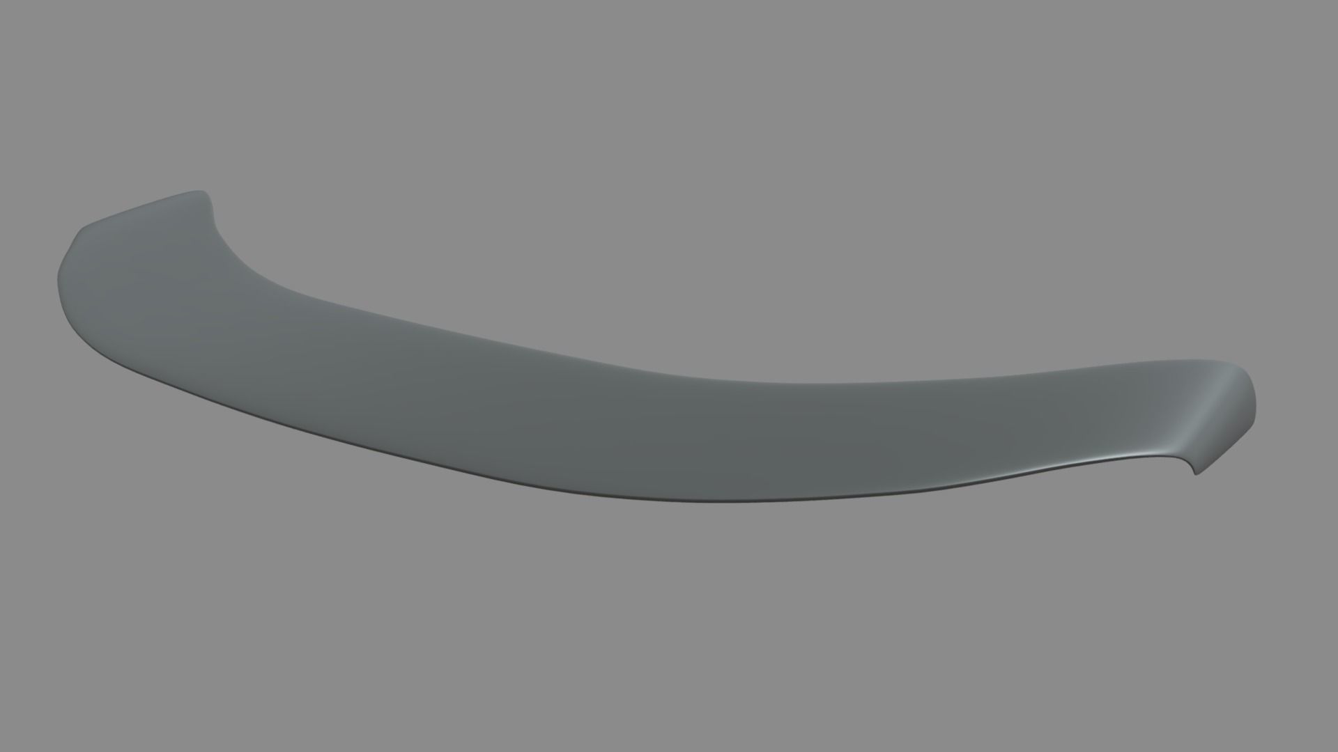 Front Bumper Lip Car 01 Low-poly 3D model_5