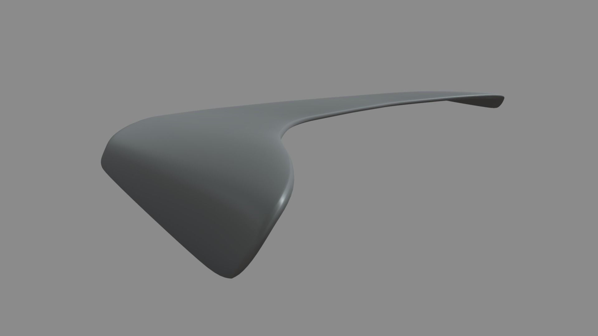 Front Bumper Lip Car 01 Low-poly 3D model_1