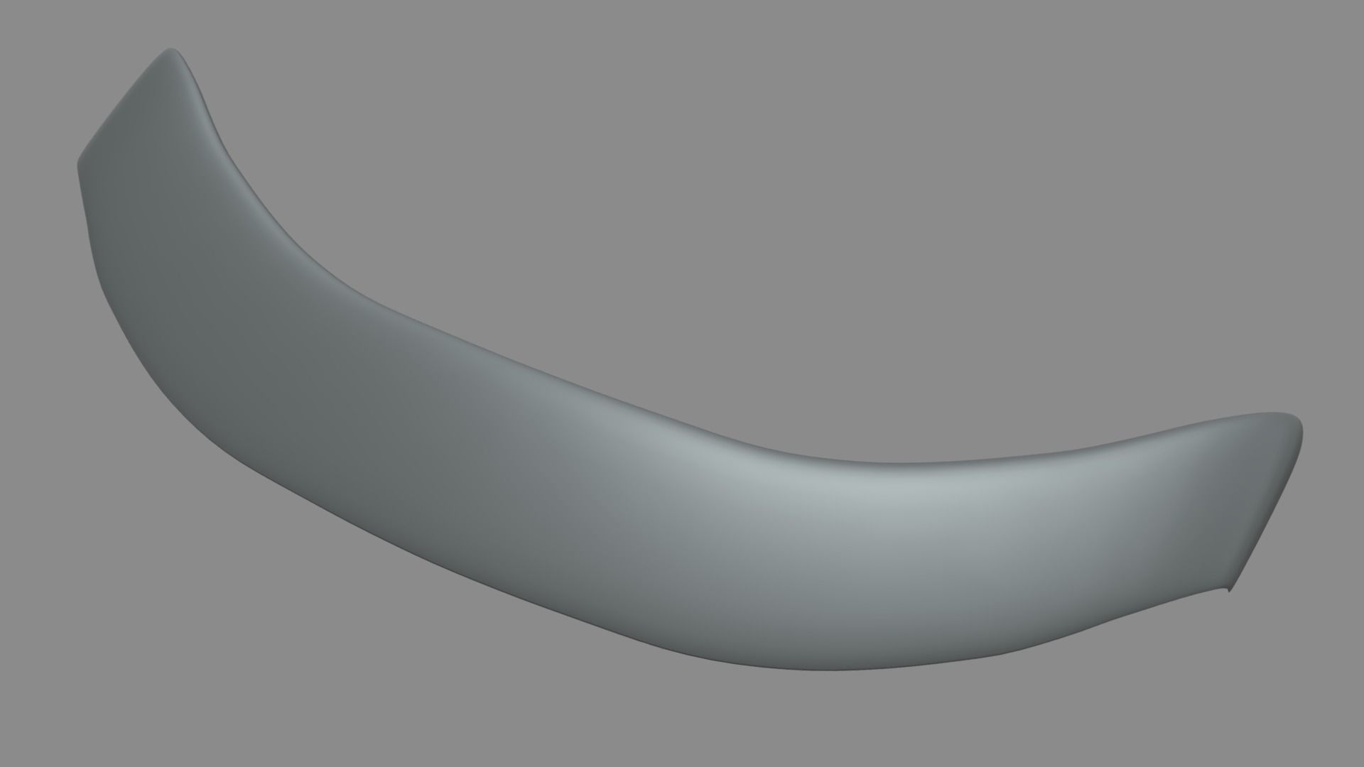 Front Bumper Lip Car 01 Low-poly 3D model_2