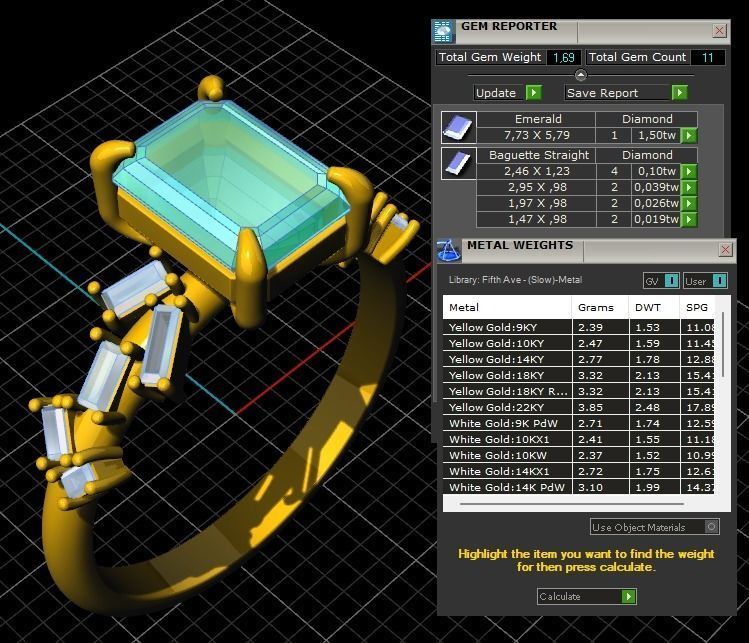 woman ring 3D print model_5