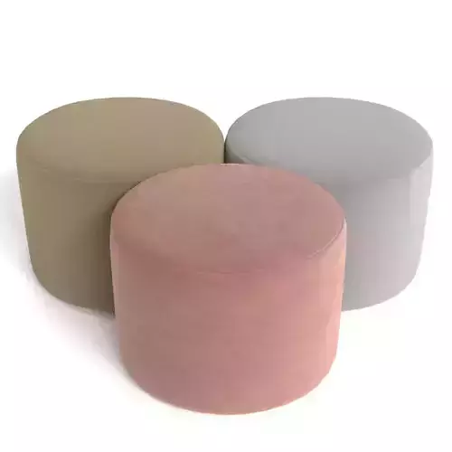 Puff Redondo de Terciopelo                             