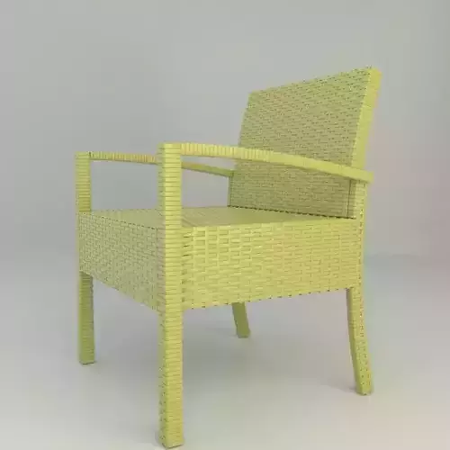 Terrace Chair of Natural Rattan