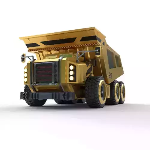 Concept Haul Truck Low-poly 3D model