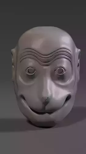 Soru mokey japanese mask 3D print model