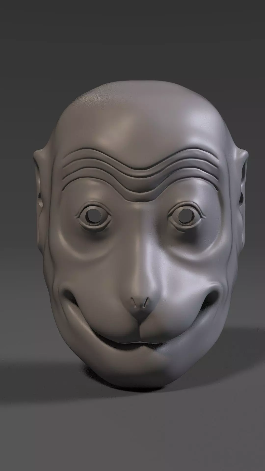 Soru mokey japanese mask 3D print model_0