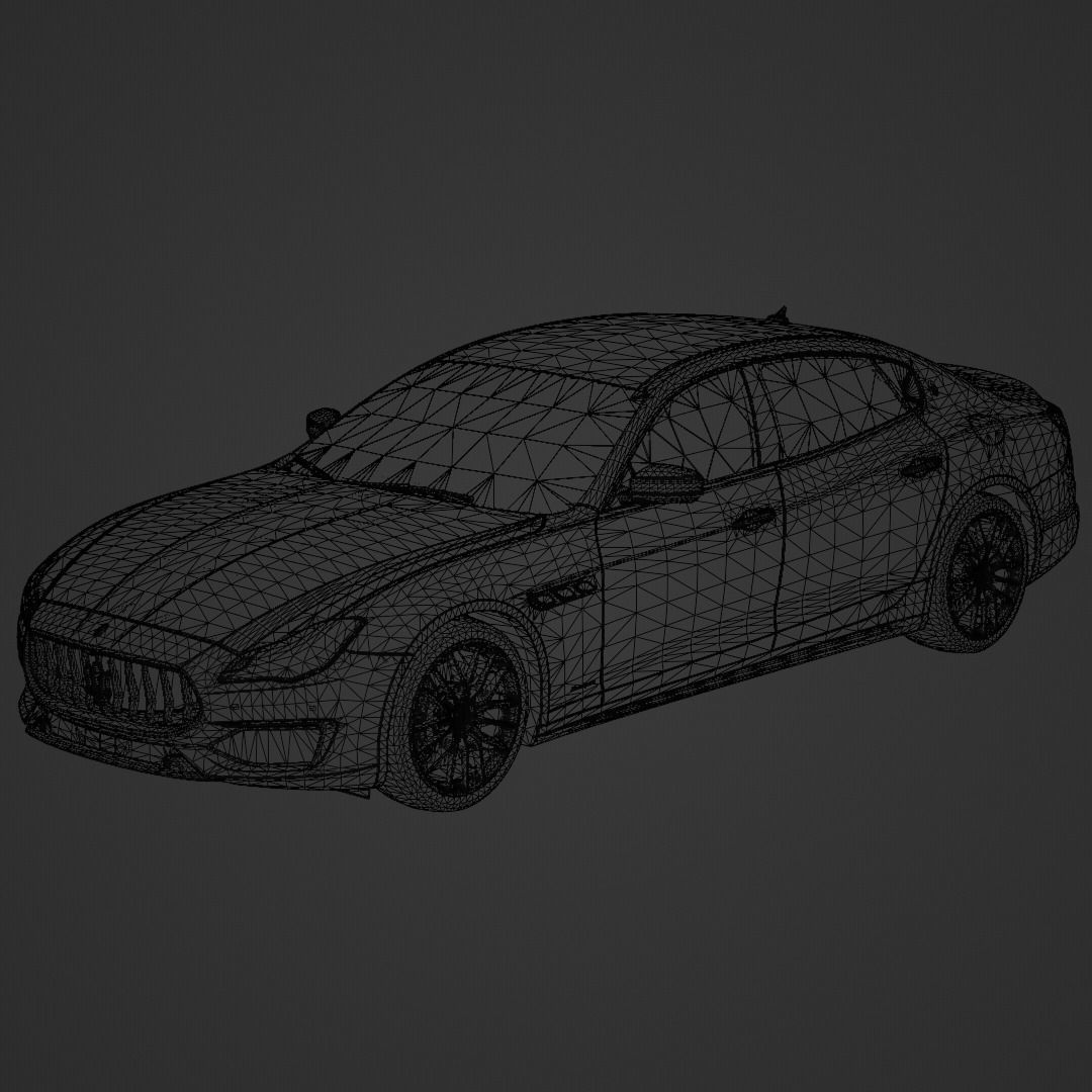 Maserati Quattroporte GTS 2017 3D model_5
