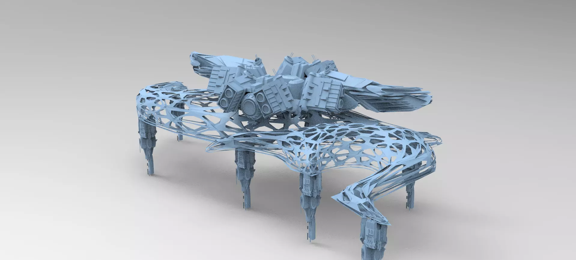 Hybrid base design Exterior 7  3D model_0