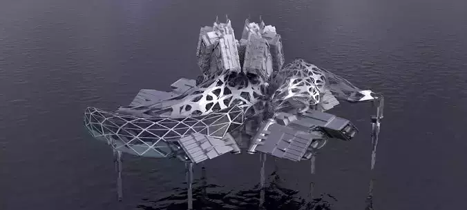 Dark Alien Hybrid base design Exterior 2 