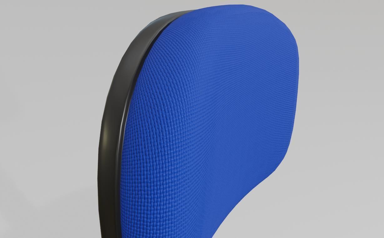 Office Chair Adjustable - Cadeira de Escritorio Low-poly 3D model_13