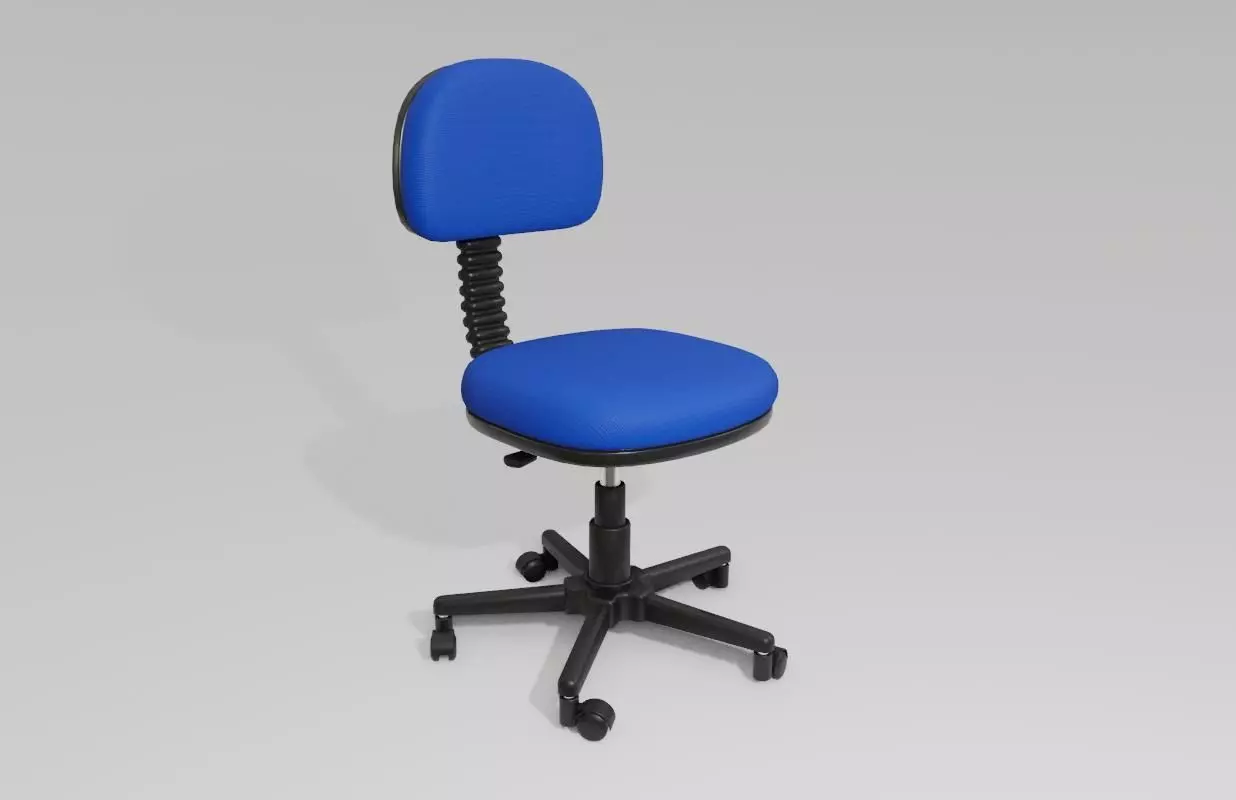 Office Chair Adjustable - Cadeira de Escritorio Low-poly 3D model_0