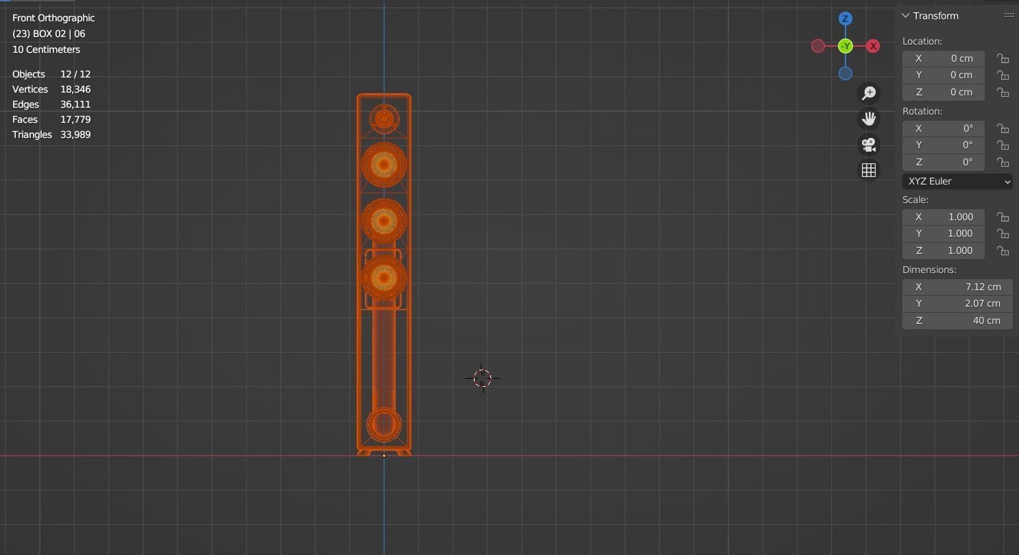 Speaker System 01 3D model_31
