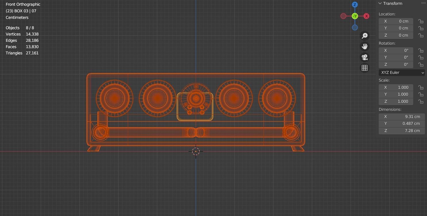 Speaker System 01 3D model_32