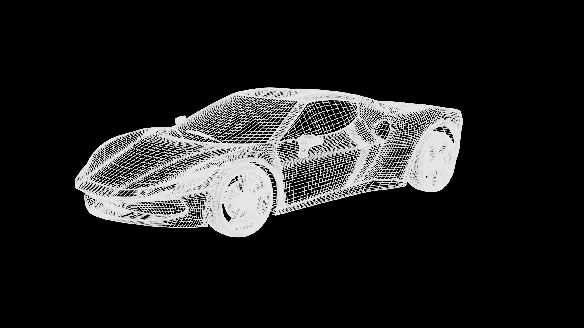 Ferrari 296 GTB 3D Model 3D model_23