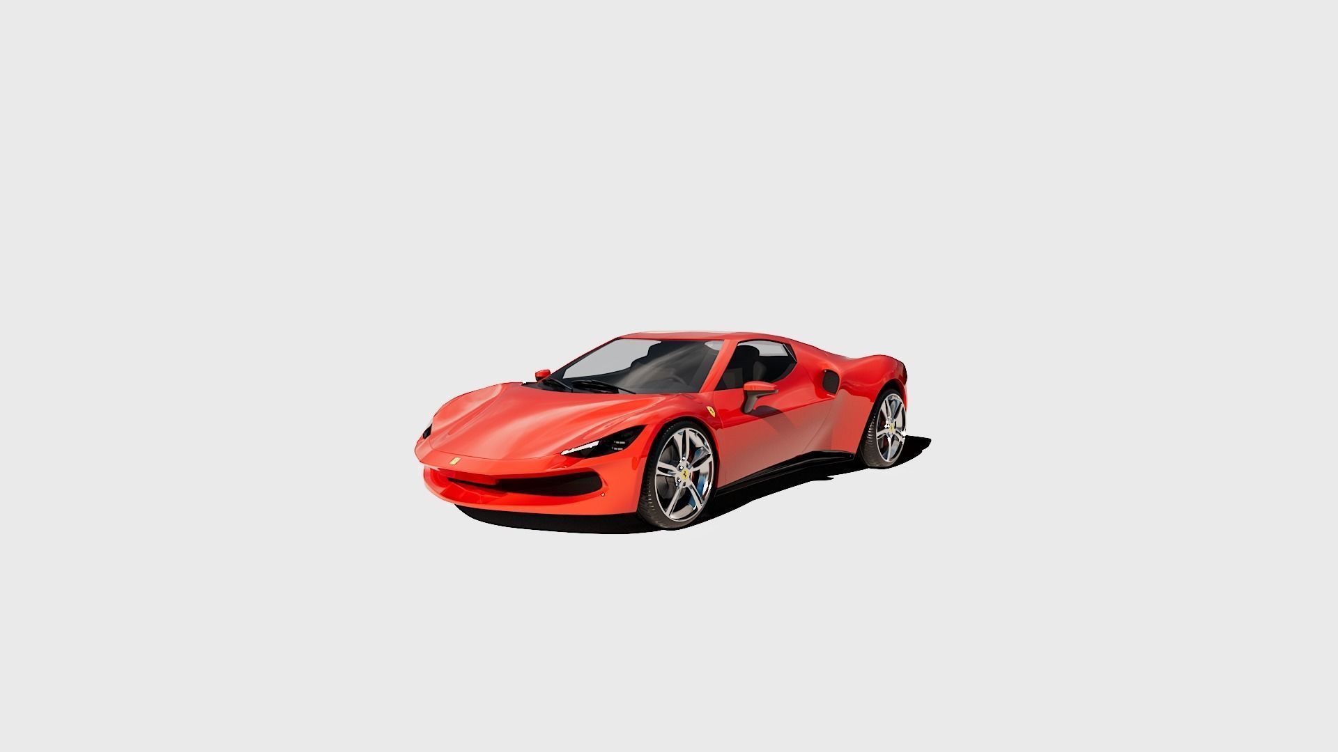 Ferrari 296 GTB 3D Model 3D model_6