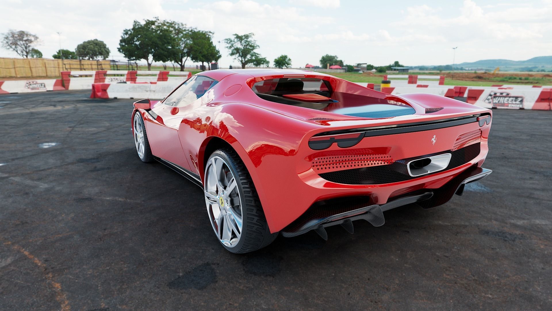 Ferrari 296 GTB 3D Model 3D model_4